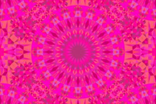 Download Pink Seamless Triangle Mandala Pattern - Triangle Collection