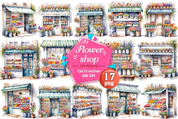 Download Flower Shop Sublimation Clipart - Premium Bundle