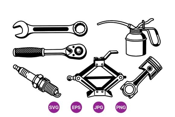 Download Vintage Auto Repair Tools SVG - Repair Collection