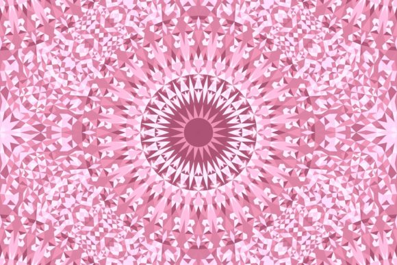 Download Pink Seamless Triangle Mandala Pattern - Triangle Collection